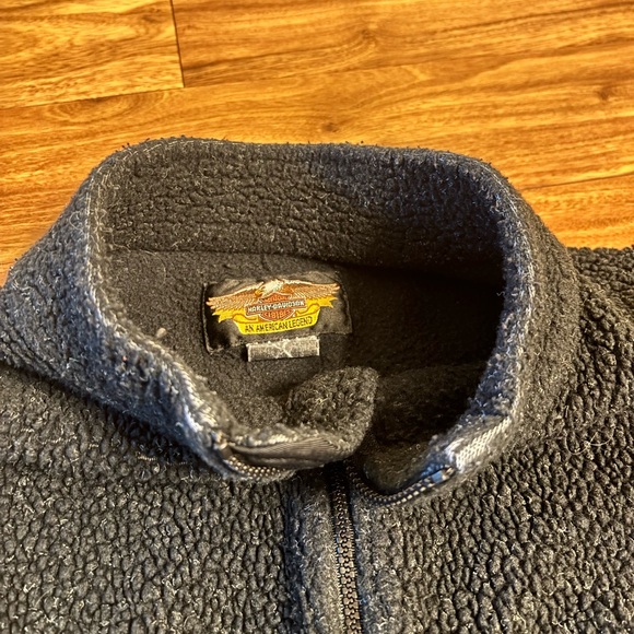 Vintage Harley-Davidson Fleece Zip Up - Picture 3 of 11